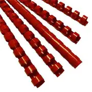 GBC Pack 100 Plastic Binding Comb Round 21 Loop 12mm A4 (Red)