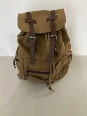 Gregg Norman backpack canvas and leather