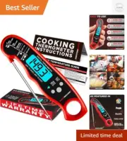 Instant Read Waterproof Meat Thermometer with Backlight - Perfect Gift for Chefs