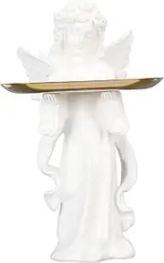 Jewellery Tray,Key Tray Perfume Tray Angel Statue Design for Bedroom Office Cafe Vanity Decor Home Decor