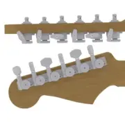 NEW Hipshot GUITAR TUNER 6 INLINE GRIP-LOCK™ CLOSED SATIN STAGGERED 6K1EL0S-STAG