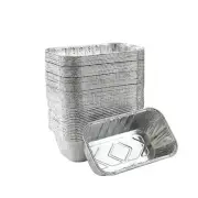 50 Pack 1Lb mini Loaf Pans Heavy Duty Disposable Aluminum Foil Bread Tins Standa