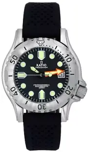 RATIO FreeDiver Professional Black Dial Automatic RTF015 500M Analog Mens Watch
