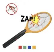 2x BUG ZAPPER RACKET Fly Mosquito Pest Swatter Net Racquet Electric Insect Kille