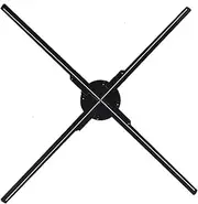 3D Hologram Fan 25.6in 65CM 576LED WiFi 3D Holographic Fan Projector, LED Fan Naked Eye Advertising Machine, Wall Mounted Advertising Machine for Business Store Signs,Bar,Party Halloween
