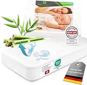 TAS Emporium Mattress Protector 90 x 200 cm [Made of Bamboo] Waterproof Mattress Topper, Bed Underlay [Waterproof] - Waterproof Mattress Protector, Mattress Cover, Mattress Protector - Bed Protection