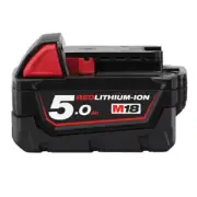 Genuine Milwaukee M18B5 18V 5.0Ah Li-Ion RED LITHIUM Battery