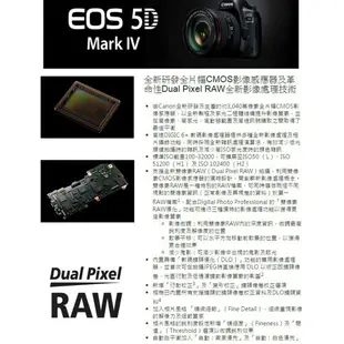 【eYe攝影】公司貨 CANON EOS 5D4 + 24-70 F4 單鏡組 5D Mark IV 全片幅 4K 觸控