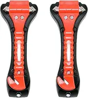 2 Pack Car Safety Hammer with Sharp Seat Belt Cutter Car Window Breaker & Seatbelt Cutter Emergency Car Hammer for Break Glass with Ease