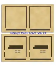 Mamiya M645 Light Seal 2pcs Kit replace Sponge Adhesive Film Camera From Japan