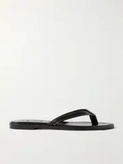 [Aeyde] Aeyde - Melody Leather Flip Flops - Black - IT38 IT 38 Black