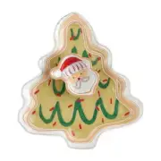 Mud Pie Home Farmhouse Christmas Tree Chip and Santa Dip Dish Set