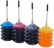 4 x Refill Ink for Canon PG-510, 640, 645, 660 & PG-512, 640XL, 645XL, 660XL Black, CL-511, 641, 646, 661 & CL-513, 646XL, 641XL, 661XL Colour Ink Cartridges (1BK, 1C, 1M, 1C)