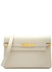 Saint Laurent Manhattan Medium Leather Shoulder bag - White ONE SIZE