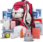 Blue Seventy-Two - Pro Series - Red Deluxe 72 Hour Emergency Backpack Survival K