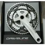 特價 DRIVELINE 52/42/30T 170L 一體式大盤 公路車 大盤 9速 CNC 大盤組 含BB 白色