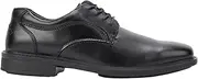 [Hush Puppies] Mens Heathcote Extra Wide Leather Black Lace Up Shoes 8.5 EEE (Extra Extra Wide) Dress