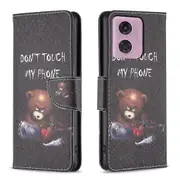 For Motorola Moto G24 5G Wallet Phone Case Pattern Design Magnetic Folio Cover