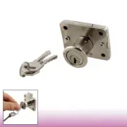 Drawer Cupboard Metal Deadbolt 16mm Cylinder Locking Lock w Keys