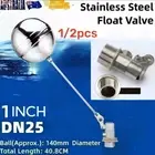 Float Ball Valve Floating Ball Stainless Steel 1 inch Water Tank Aquarium DN25