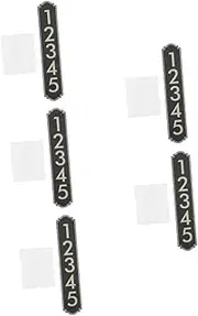 SHINEOFI Sets Weatherproof Metal Outdoor Sign Large Address Numbers Stylish Modern Design Easy Installation for Homes Offices