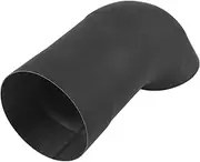 X AUTOHAUX 4.02" ID Inlet Turn Down Exhaust Tip T304 Stainless Steel Surface Blasting Mandrel Bend Elbow Tube 12.01" 305mm Overall Length Black