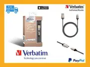 (Free P&H) Verbatim Metallic Charge & Sync Lightning Cable - Gold 120cm #64532