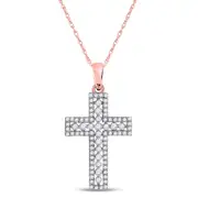 1/2 CTW-Diamond CROSS PENDANT