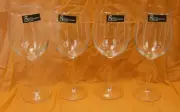 The Company Store Set of 4 Ribbon Wine Glasses ZP39 Clear 939KCZ