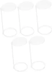 5pcs Splash Guard of Mist Maker Topper Pond Fountains Aquarium Fog Water Fountain Splash Reducer Humidifier Cauldron Splash-Proof Bracket for Rockery Plastic