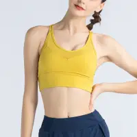 在飛比找momo購物網優惠-【ALLK 歐楷】促銷 細肩帶瑜珈韻律服上衣 4色(尺寸M-