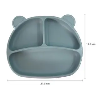 韓國BeBeLock 吸附型重磅餐盤-夜月灰[免運費]