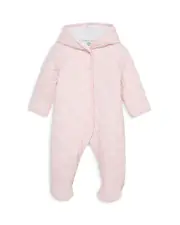Little Me Girls' Joy Quilted Pram Footie - Baby