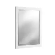 Alaterre Furniture Vanity Mirror 24"x30" Framed Rectangular Beveled Edge White