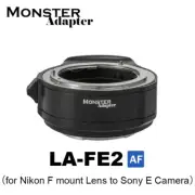 Monster Adapter LA-FE2 Auto Focus Lens Adapter for Nikon F Mount Lens to Sony E