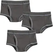 [City Threads] Boys All Cotton Briefs Underwear 3-Pack for Sensitive Skin Made in USA