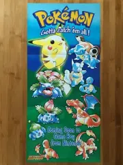 1999 Official Pokemon Red/Blue Game Boy Nintendo Power Poster Original Authentic