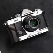 Wood Hand Grip L Plate Bracket Clamp Tripod Quick Release Base for Olympus OM-3