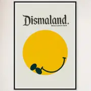 Galrie Banksy Dismaland 2015 Art Poster Urban Art Meets Social Commentary, Black Frame, A2 42 x 60cm (16 x 24inch)