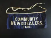 VINTAGE COMMUNITY NEWSDEALERS PAPERBOY MONEY APRON FROM THE 70'S BELMONT MASS