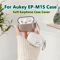 在飛比找蝦皮購物優惠-適用於 Aukey EP-M1S 外殼軟耳機外殼透明簡約圖案