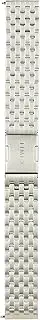 [Timex] 20mm Stainless Steel Quick-Release Bracelet – Silver-Tone with Deployment Clasp