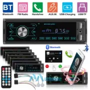 Single DIN Car Stereo Radio Bluetooth MP3 Player Touch Screen AM/FM/USB/AUX-IN