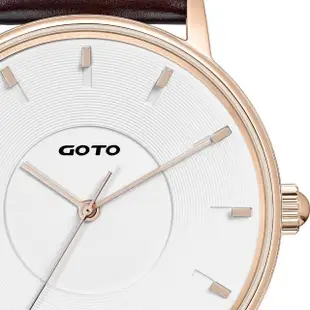 【GOTO】THINK簡約時尚手錶-IP玫x白(GL0013M-4C-241)