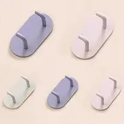 HouseUp Children's Clothes Hooks Colourful & Coat Hooks Self-Adhesive Children's Room Adhesive Hooks Wardrobe Nursery Decoration (Pack of 5)