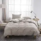 BFS HOME Stonewashed Cotton/Linen Duvet Cover California King, 3-Piece Set