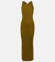 [Khaite] Khaite Jaime cashmere maxi dress AU 16 green