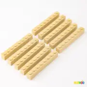 Lot of 10 Genuine LEGO Tan (Brick Yellow) 1x8 3008 Building Bricks Blocks Parts