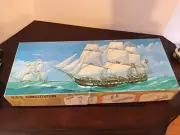 Vintage Sterling Models U.S.S. Constitution 24.5in Wood Ship Model Kit