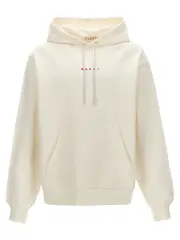 [Marni] Marni-Logo Hoodie Felpe Bianco-Uomo 46IT White
